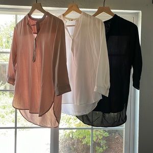 Uniqlo tunic blouse - black